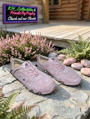 Dbeck Aris Pink Suede Handmade Walking Shoes EU 41 US Men 8 Women 9.5